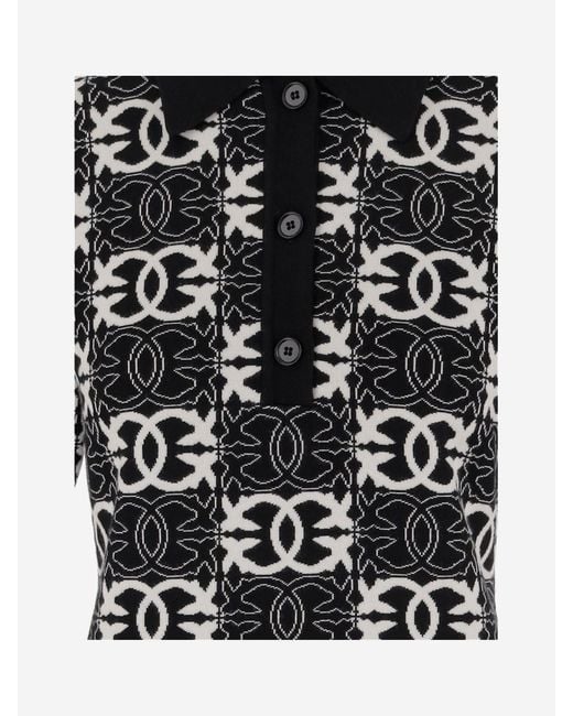 Pinko Black Love Birds Dress