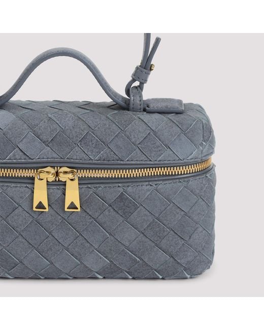 Bottega Veneta Blue Mini Intrecciato Handbag 23Cm X 12Cm X 7Cm