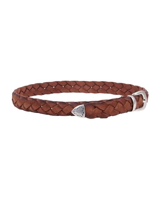Alberto Luti Brown Cowhide Leather Belt