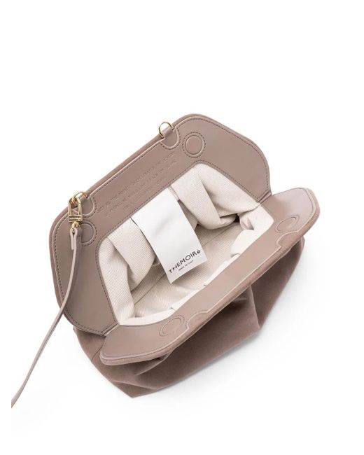 THEMOIRÈ Brown Plissee Clutch