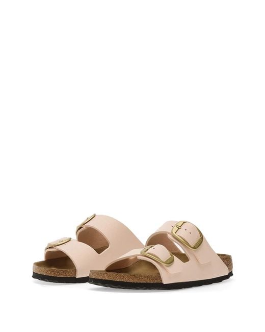Birkenstock White Arizona Big Buckle Light Rose, Birkibuc