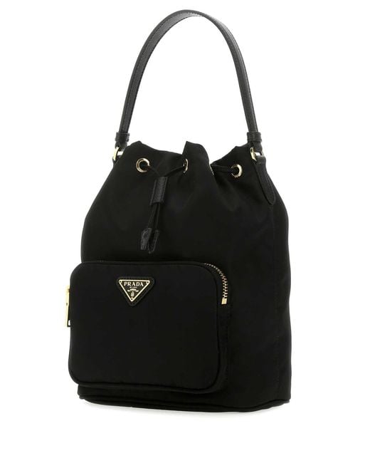 Prada Black Duet Bucket Bag