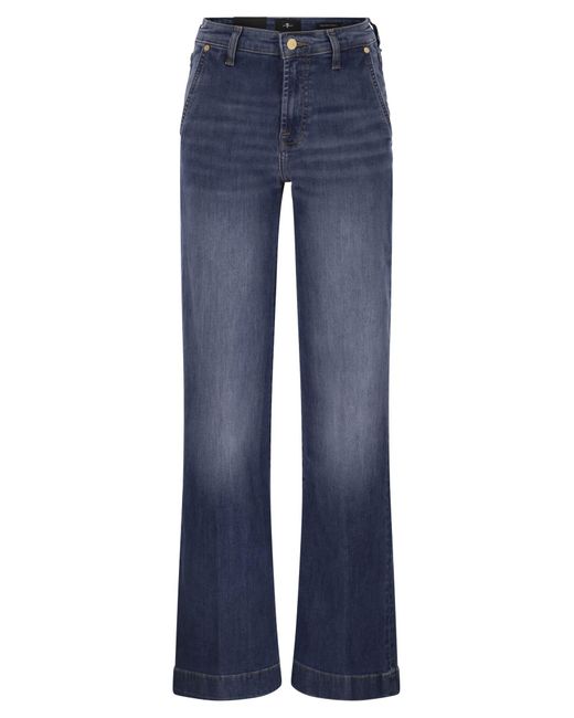 7 For All Mankind Blue Modern Dojo