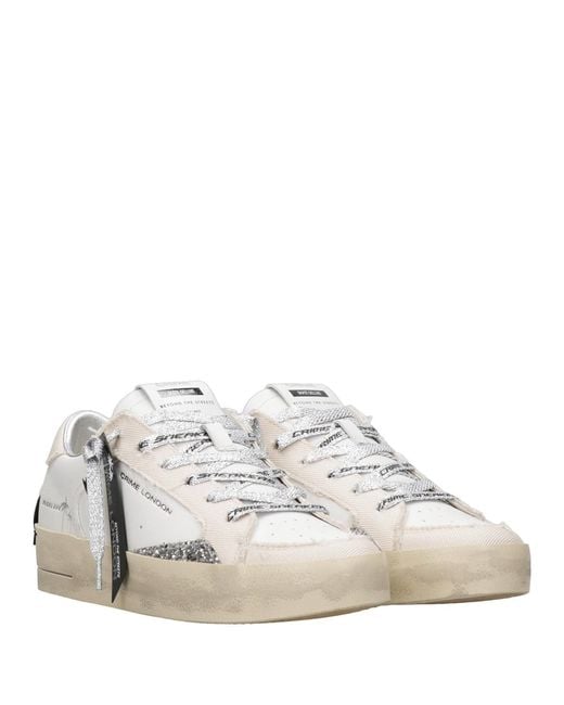 Crime London White Sneakers