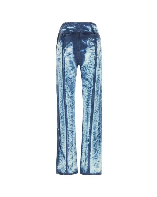 DIESEL Blue Marbled Wash Slim Fit Pant