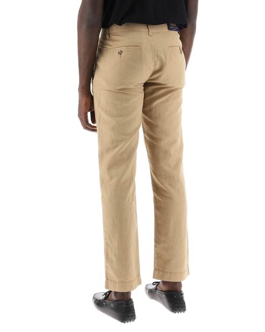 Lino y pantalones de mezcla de algodón para Polo Ralph Lauren de hombre de color Natural