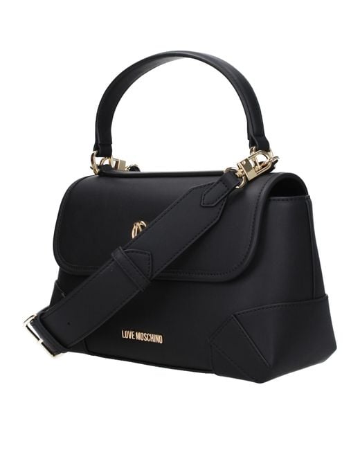 Love Moschino Black Borse A Mano Donna Poliuretano Nero for men