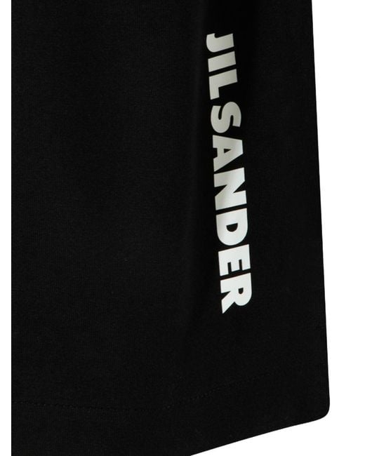 Jil Sander Black Cotton T-Shirt