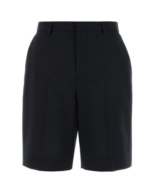 Gucci Black Dark Wool Shorts