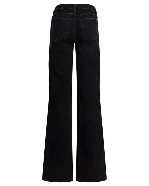 Balenciaga Black Wide Leg Jeans