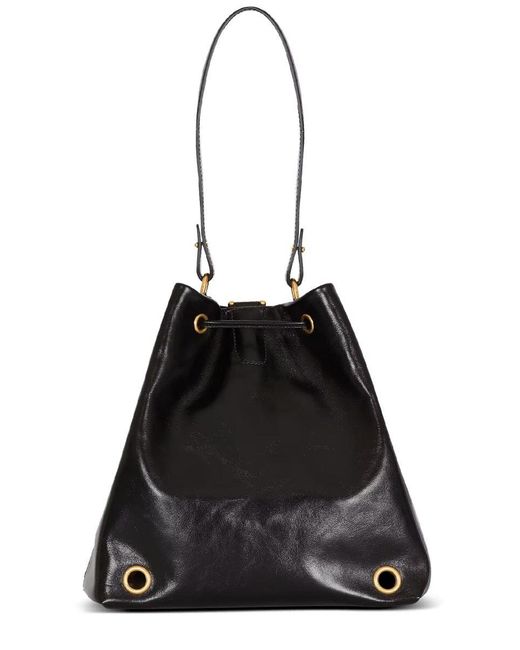 Balmain Black Pulse Calfskin Leather Backpack for men