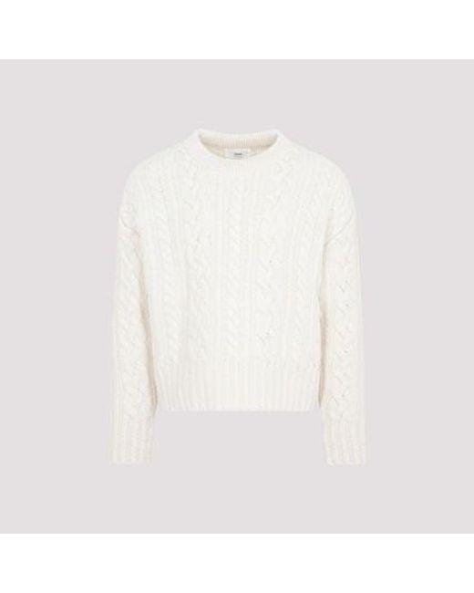 AMI Pullover beige in White für Herren