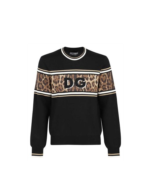 Dolce & Gabbana DG Pullover in Black für Herren