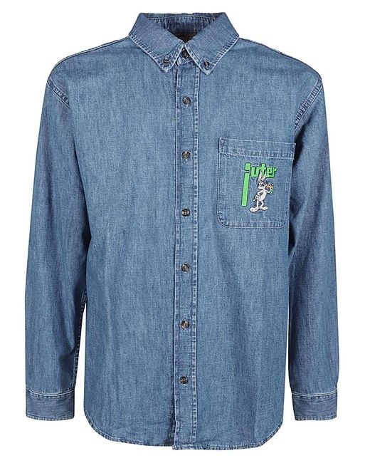 Iuter Blue Looney Tunes Denim Shirt