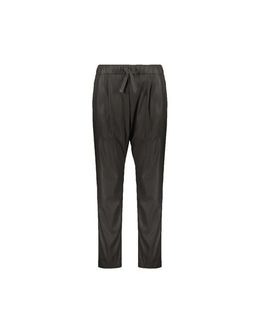 Herno Gray Elasticated Drawstring Trousers