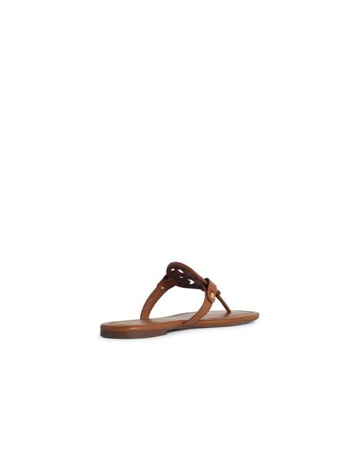 Tory Burch Metallic 'Miller' Lear Flip Flops