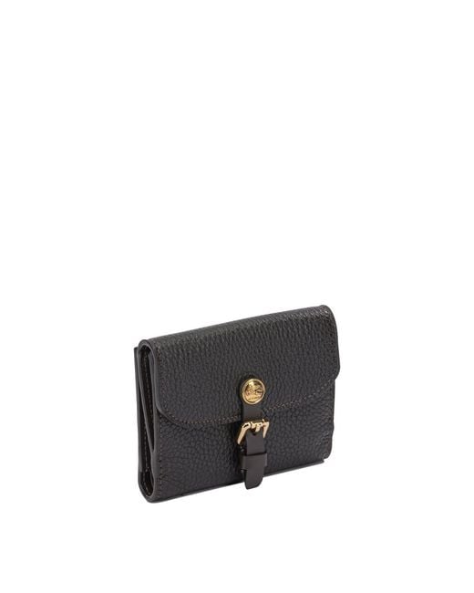 Etro Black "Pony" Wallet