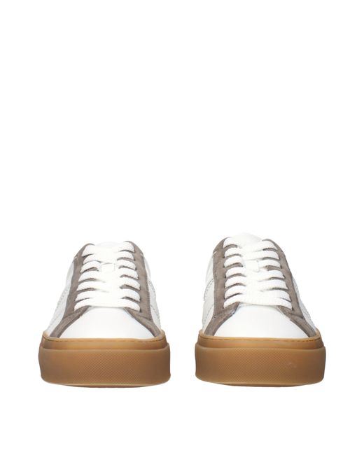 Moncler Natural Monaco2 Leather Sneakers/Taupe for men