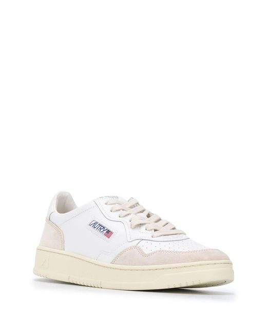 Autry White Medalist Low for men