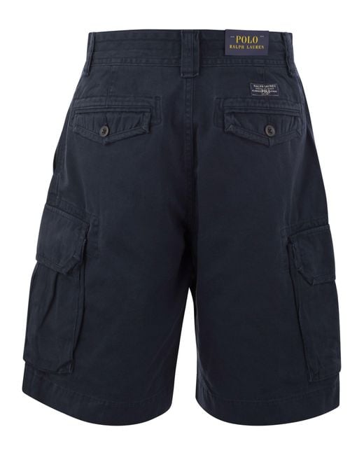 Polo Ralph Lauren Blue Classic Fit Twill Cargo Short for men
