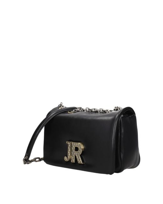 John Richmond Black Crossbody Bag Polyurethane