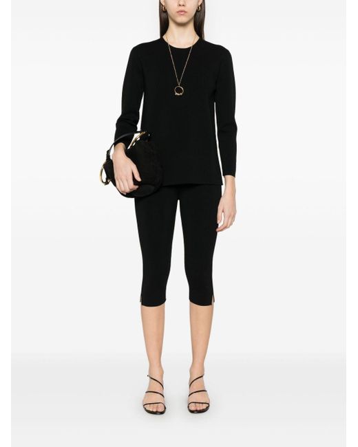 Totême  Black Capri Trousers