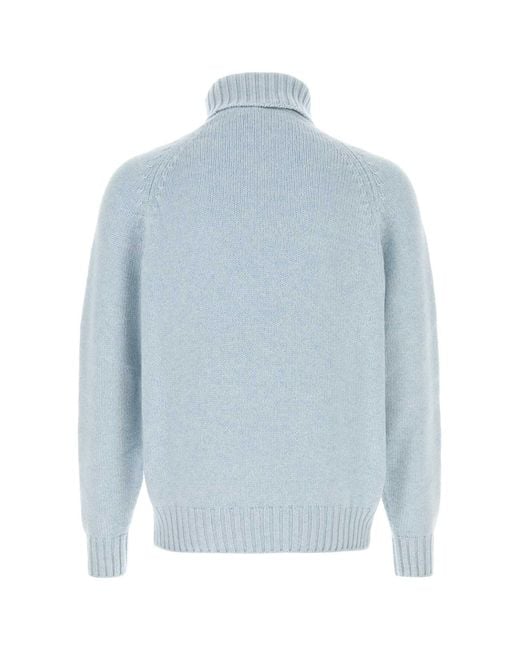 Umit Benan Blue Light- Cashmere Sweater for men
