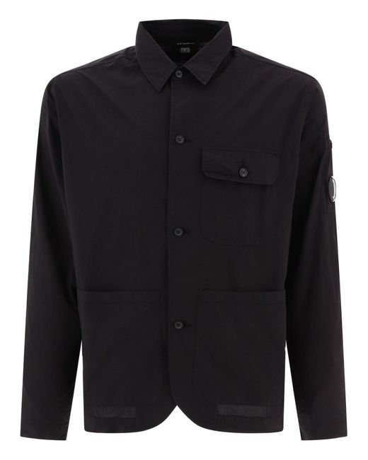 C.P. Camicia aziendale con tasche di C P Company in Black da Uomo