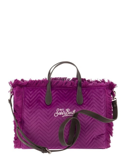 Mc2 Saint Barth Purple Gesteppte Handtasche