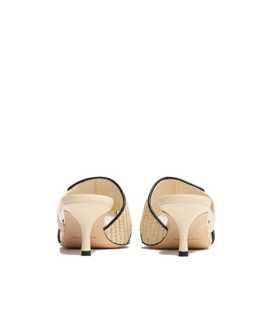 Manolo Blahnik Metallic Fabiolamu 50 Sandalen