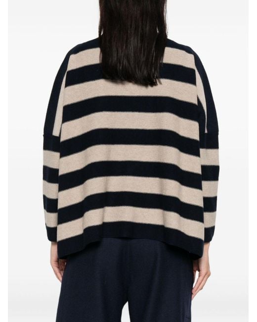 Daniela Gregis Black Wool Boat Neck Sweater