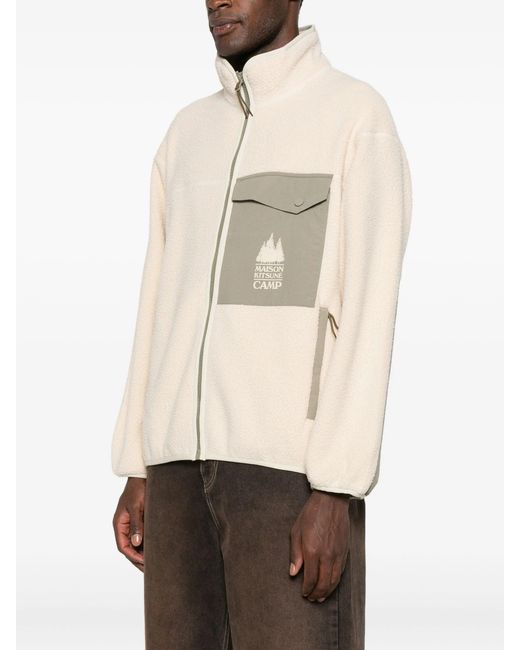 Maison Kitsuné Natural Casual Fleece Jacket