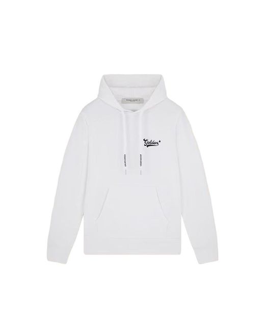 Golden Goose Deluxe Brand Journey Hoodie Sweatshirt in het White voor heren