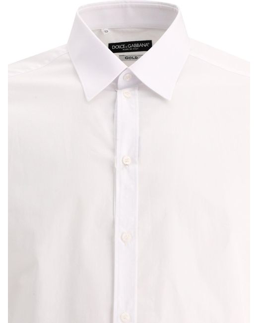 Dolce & Gabbana White Gold Fit Shirt for men