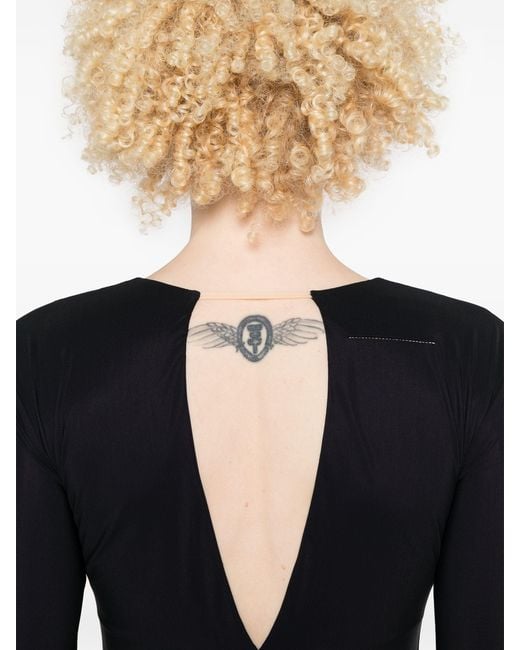 MM6 by Maison Margiela Black Maxi Dress Clothing