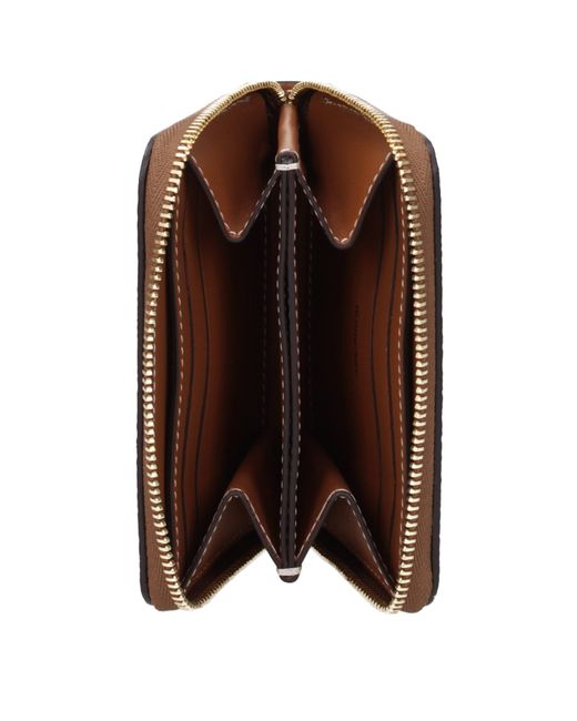 Burberry Brown Portadocumenti Donna Tessuto/Marrone Chiaro