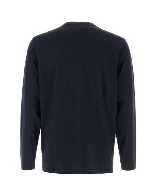 Autry Blue Dark Cotton T-Shirt for men