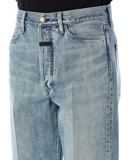 Fear Of God Blue Relaxed Fit 80S Five-Pocket Denim for men
