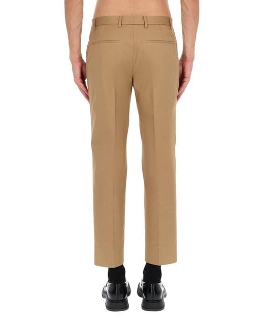 Gucci Natural Cotton Tailored Pants for men