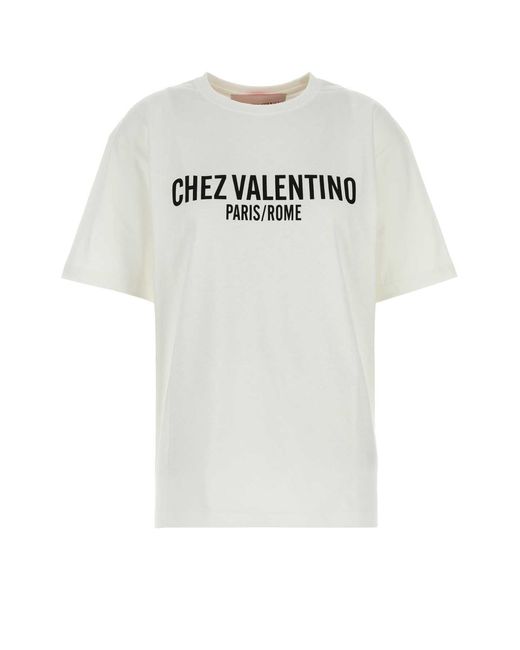 Valentino Garavani White Cotton T-Shirt