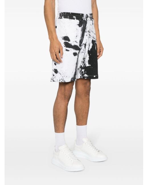 Alexander McQueen Shorts Mit Farbklecks-Print in Multicolor für Herren