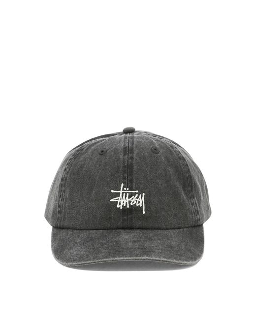 Stussy Gray "Washed Basic Low Pro" Cap for men
