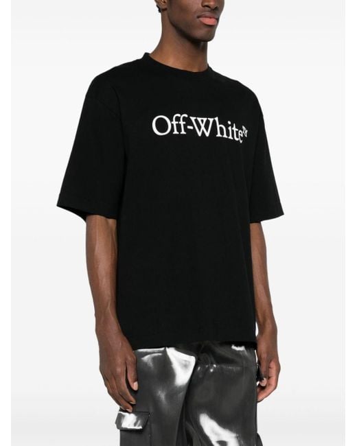 Off-White c/o Virgil Abloh Black Big Bookish Cotton T Shirt