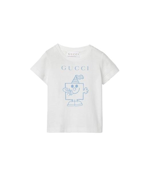 Gucci White "Happy Birthday" T Shirt
