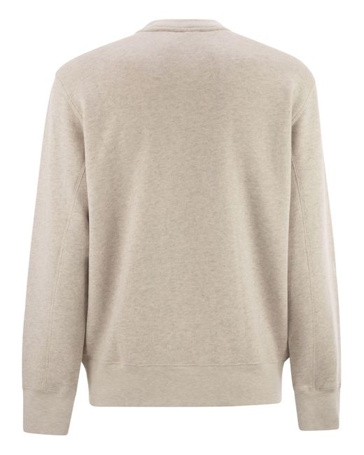 Autry X Maison Kitsune Gray Autry X Maison Kitsunè Logo Sweatshirt for men