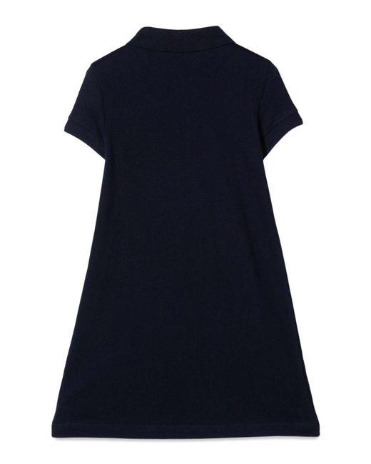 Lacoste Blue Cotton Polo Shirt Dress