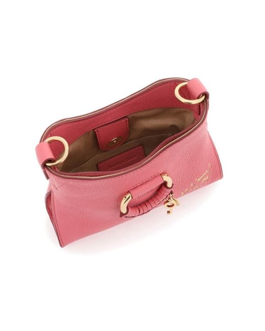 See By Chloé Pink "small Joan Shoulder Bag With Cross