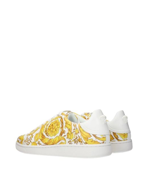 Versace Yellow Sneakers/ Leather