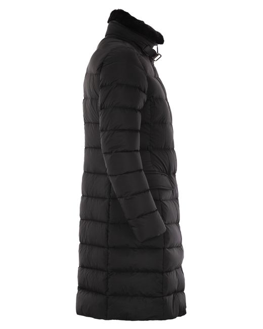Moorer Vetiver S3 Long Down Jacket in het Black