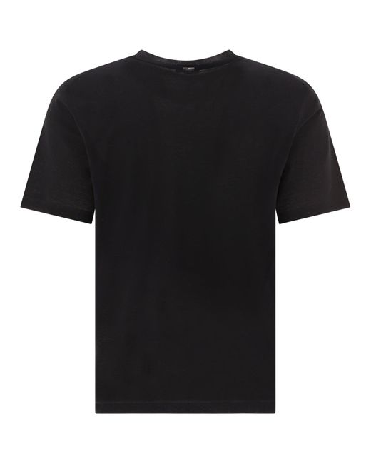 Crêpe Jersey T-shirt Herno pour homme en coloris Black